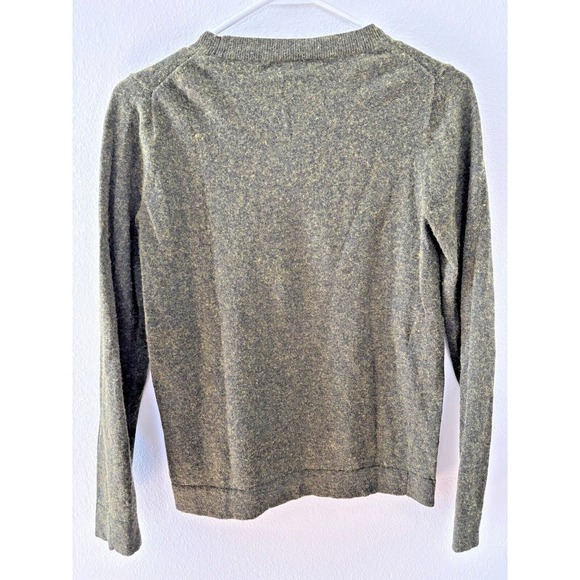 J Crew Sweater Womens Small Green Wool Cotton‎ Boxy Preppy Career Academia - Picture 2 of 9